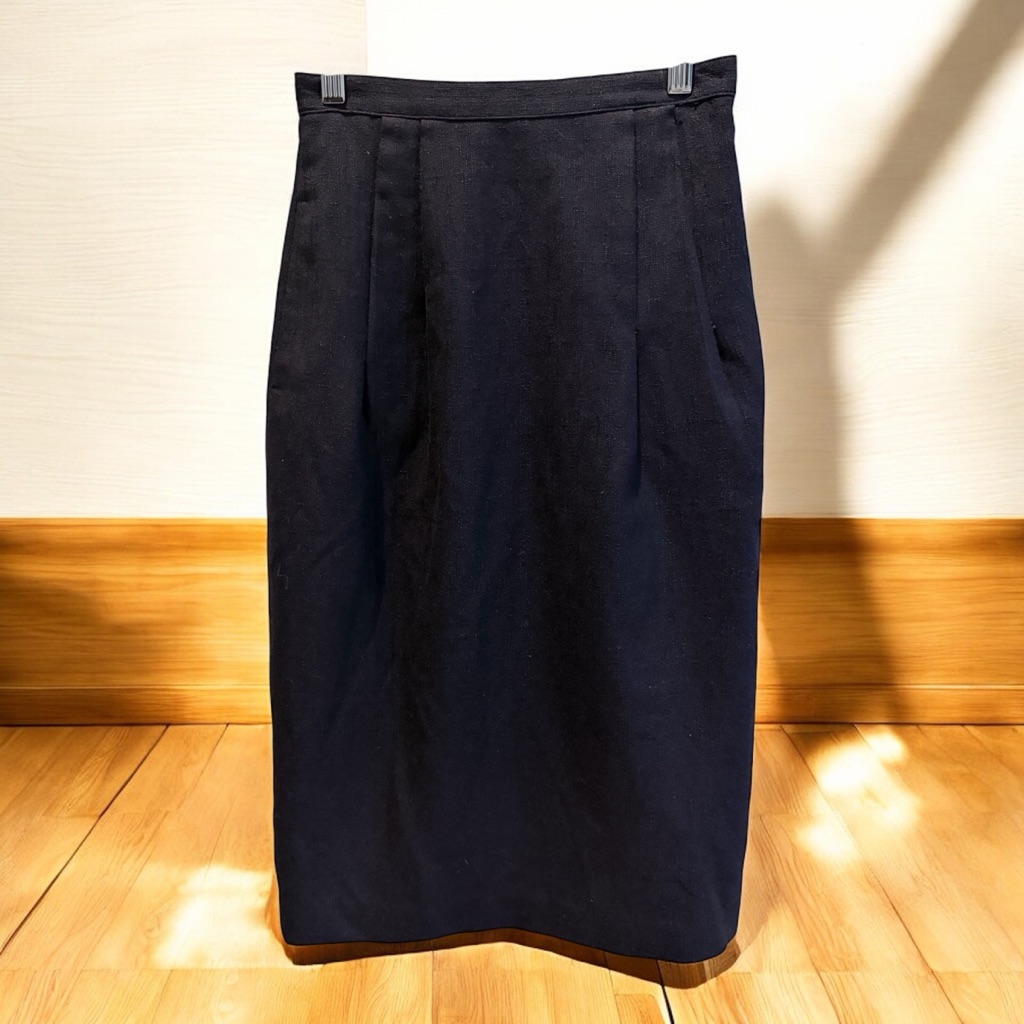 Sassoon Elegant Navy Blue Womens Skirt